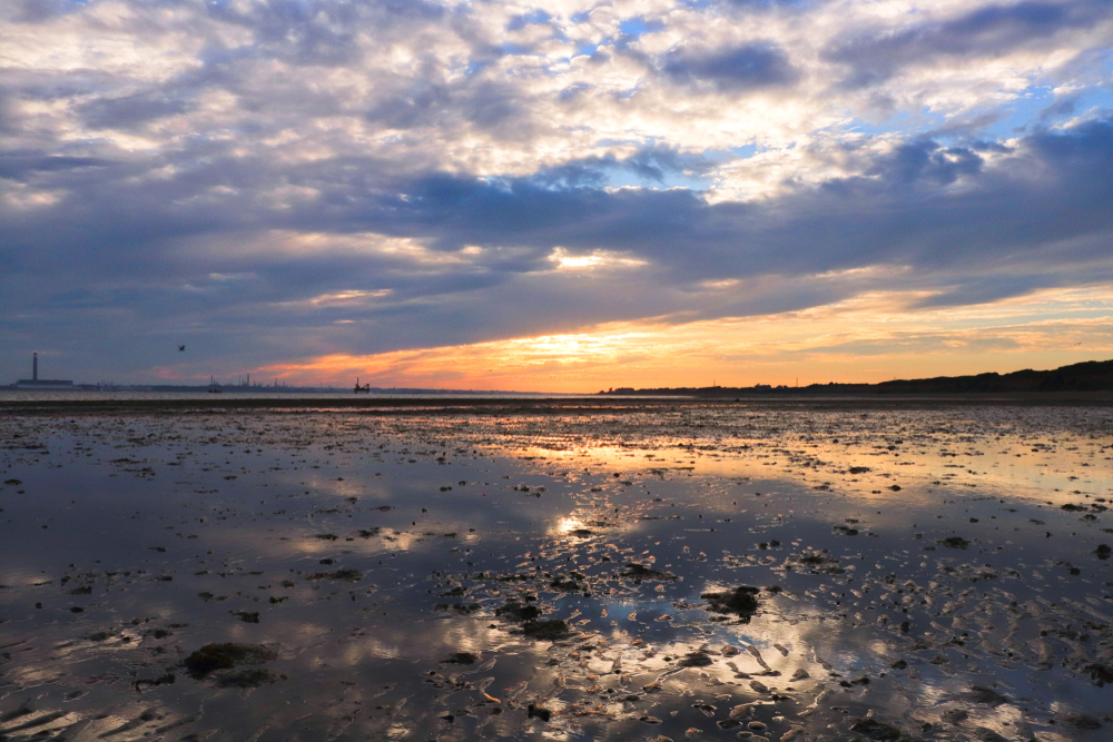 Sunset over The Solent, Hampshire